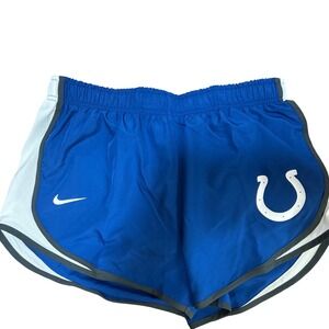 Nike Indianapolis Colts NFL Dri-FIT Running Shorts Mens Large Blue White New
